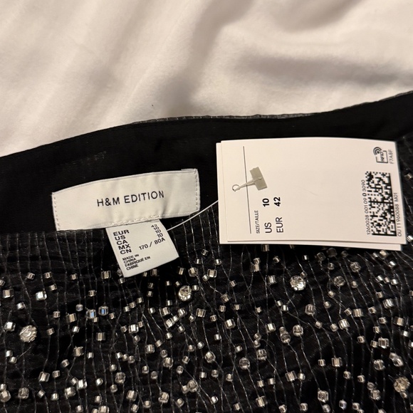 NWT H&M Limited edition Holiday 2024 collection Women Embellished Organza skirt - Picture 9 of 9